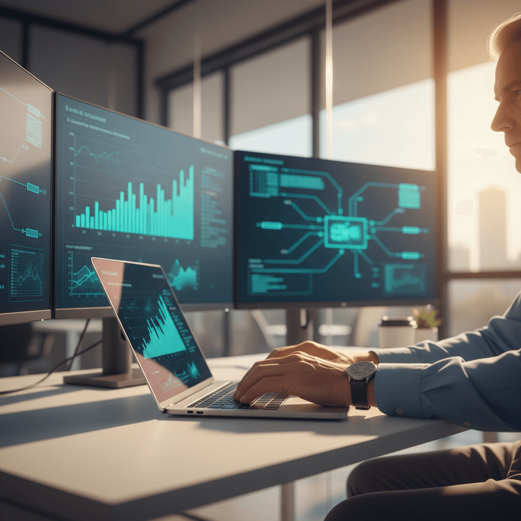 IT consultant at work